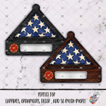 Load image into Gallery viewer, Fire Department Memorial Flag Case Design
