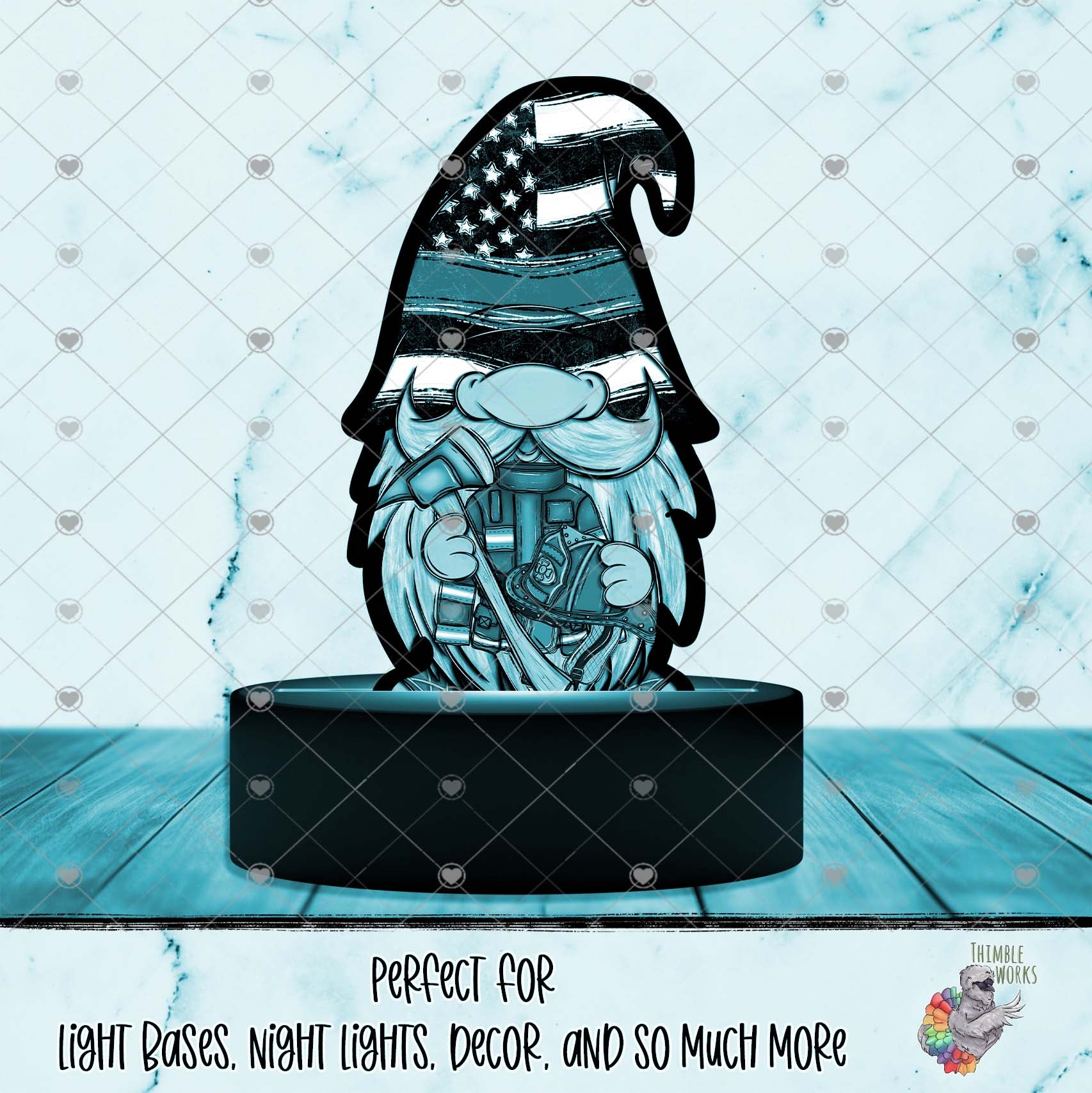 Firefighter Gnome Light Base Design