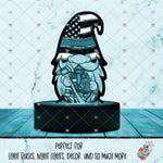 Load image into Gallery viewer, Firefighter Gnome Light Base Design
