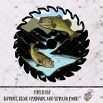 Load image into Gallery viewer, Bass Fishing Saw Blade Design
