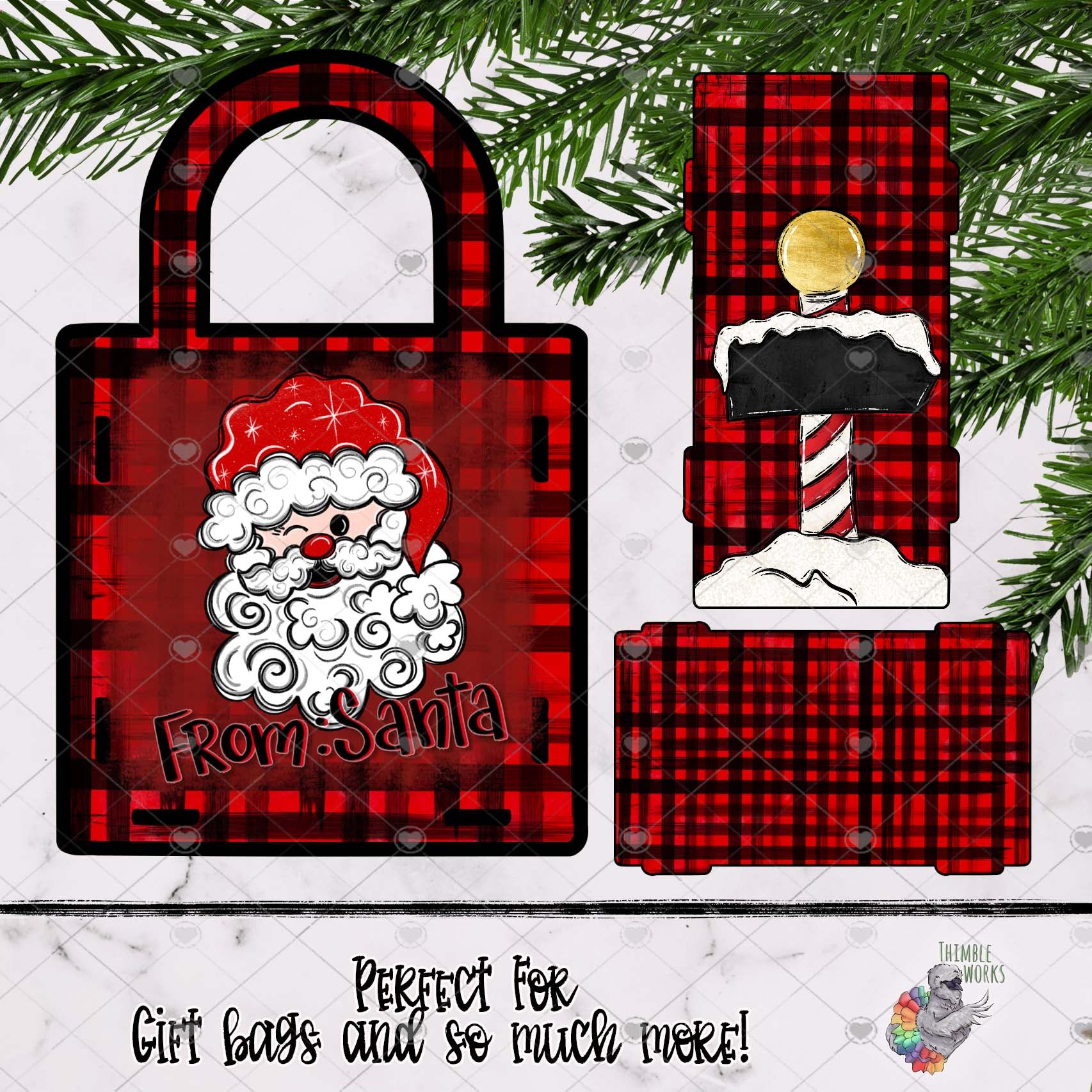 Santa Winter Gift Box Design