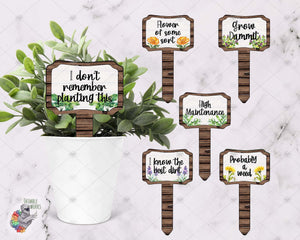 Funny Garden Stake Design Bundle