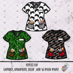Load image into Gallery viewer, Gamer Scrub Top Design
