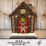 Load image into Gallery viewer, Cowboy Gingerbread Interchangeable House Design
