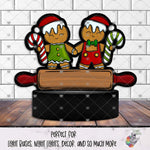 Load image into Gallery viewer, Gingerbread Couple Light Base Design
