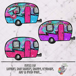 Load image into Gallery viewer, Glitter Neon Summer Camper Design Bundle
