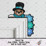 Load image into Gallery viewer, Gopher Snowflake Corner Sitter Design
