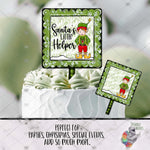 Load image into Gallery viewer, Christmas Elf Square Cake Topper Design Bundle

