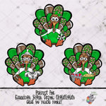 Load image into Gallery viewer, Green Football Turkey Design Bundle
