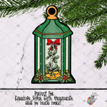 Load image into Gallery viewer, Green Mistletoe Lantern Design
