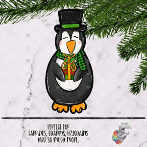 Presents Penguin Sign Sublimation Design