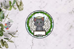 Load image into Gallery viewer, Grey Cat Memorial Sublimation Design
