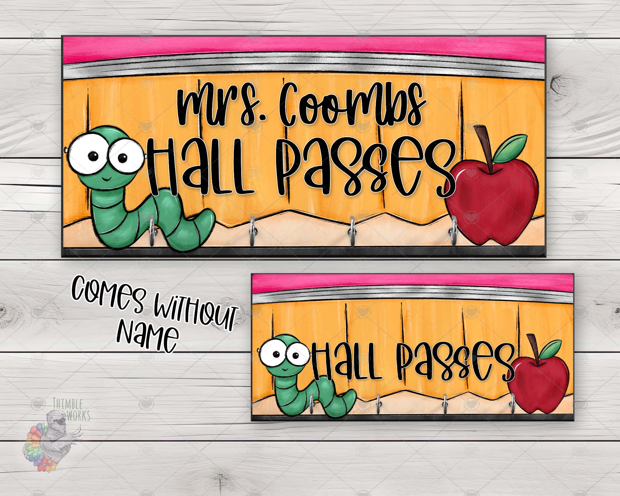 Teach Hall Pass Hanger Design