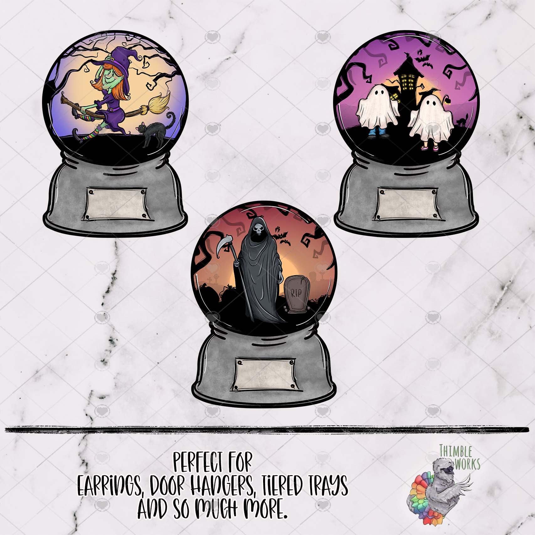 Halloween Snow Globe Design Bundle