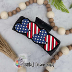 Load image into Gallery viewer, Patriotic Heart Hair Clip Sublimation Design
