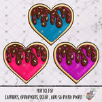 Load image into Gallery viewer, Colorful Sugar Cookie Hearts Design Bundle
