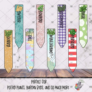 Herb Garden Stick Design Bundle 1