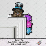 Load image into Gallery viewer, Highland Cow Snowflake Corner Sitter Design
