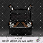 Load image into Gallery viewer, Hockey Puck and Sticks Light Base Design
