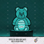 Load image into Gallery viewer, Honey Jar Teddy Bear Light Base Design

