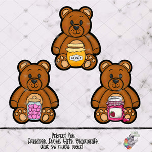 Treat Jars Teddy Bear Design Bundle