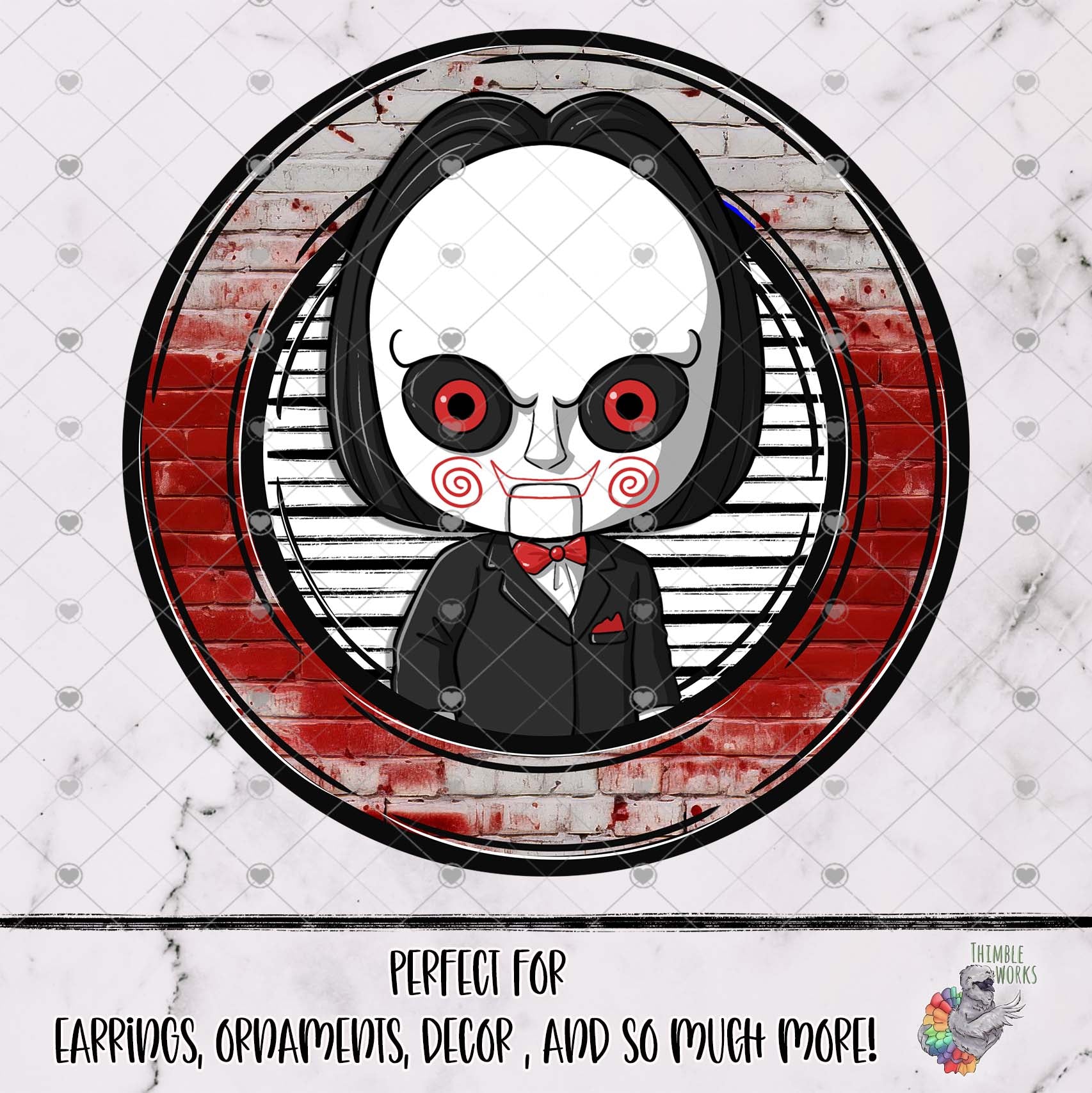 Puzzle Halloween Mugshot Round Design