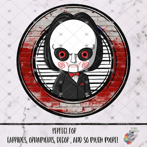 Puzzle Halloween Mugshot Round Design