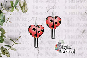 Ladybug Heart Sucker Design Bundle