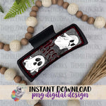 Load image into Gallery viewer, Boo Crew Ghost Hair Clip Sublimation Design
