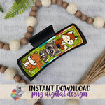 Load image into Gallery viewer, Woodland Animals Hair Clip Sublimation Design
