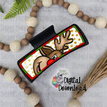 Load image into Gallery viewer, Reindeer Hair Clip Sublimation Design
