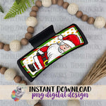 Load image into Gallery viewer, Santa Hair Clip Sublimation Design
