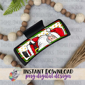 Santa Hair Clip Sublimation Design