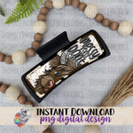 Load image into Gallery viewer, Highland Cow Messy Hair Clip Sublimation Design
