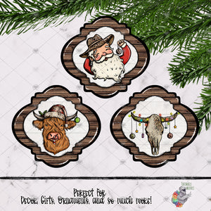 Western Christmas Fancy Bulb Design Bundle