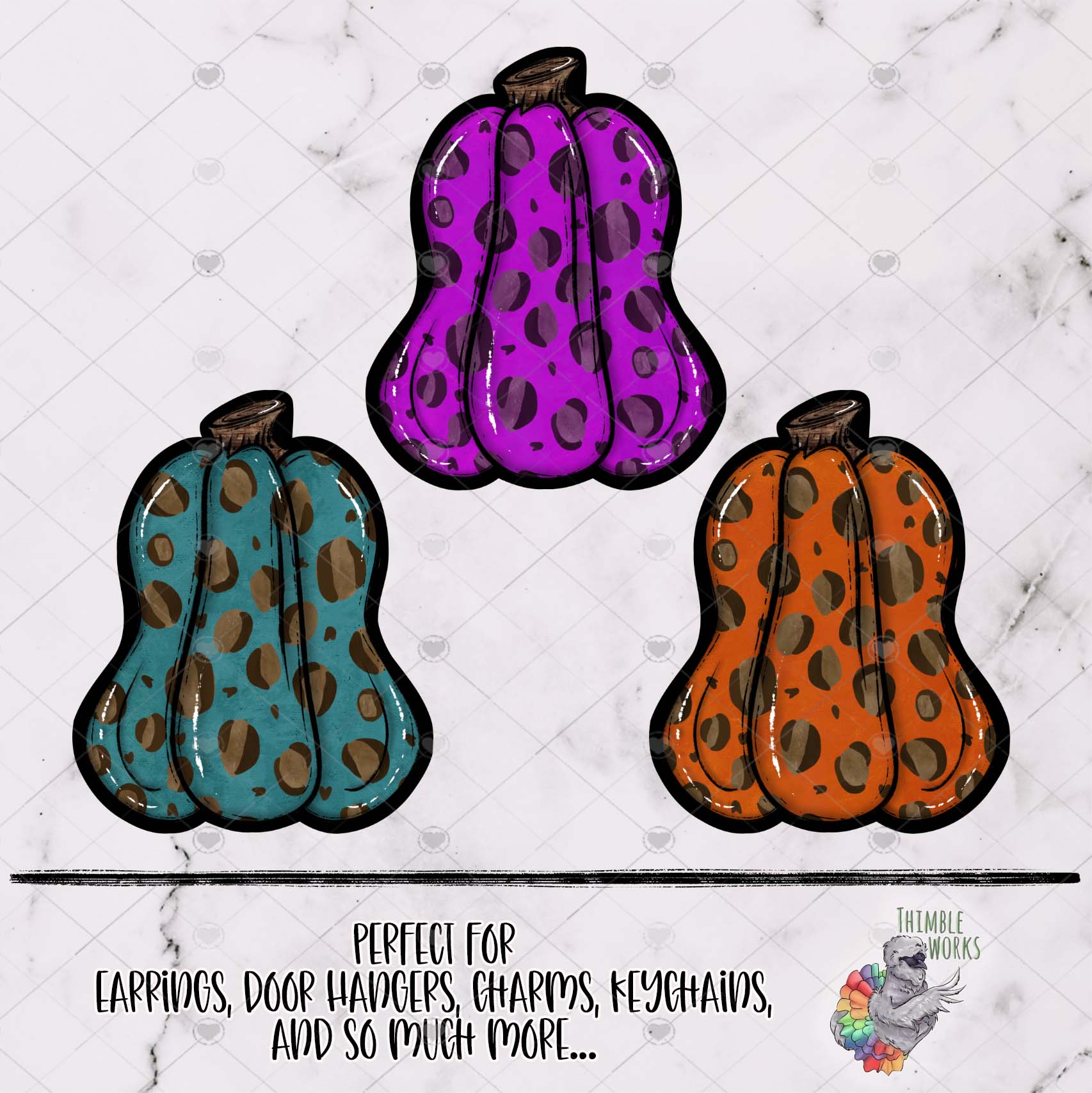 Leopard Lumpy Pumpkin Design Bundle