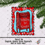 Load image into Gallery viewer, Letters to Santa Stamp Sublimation Design
