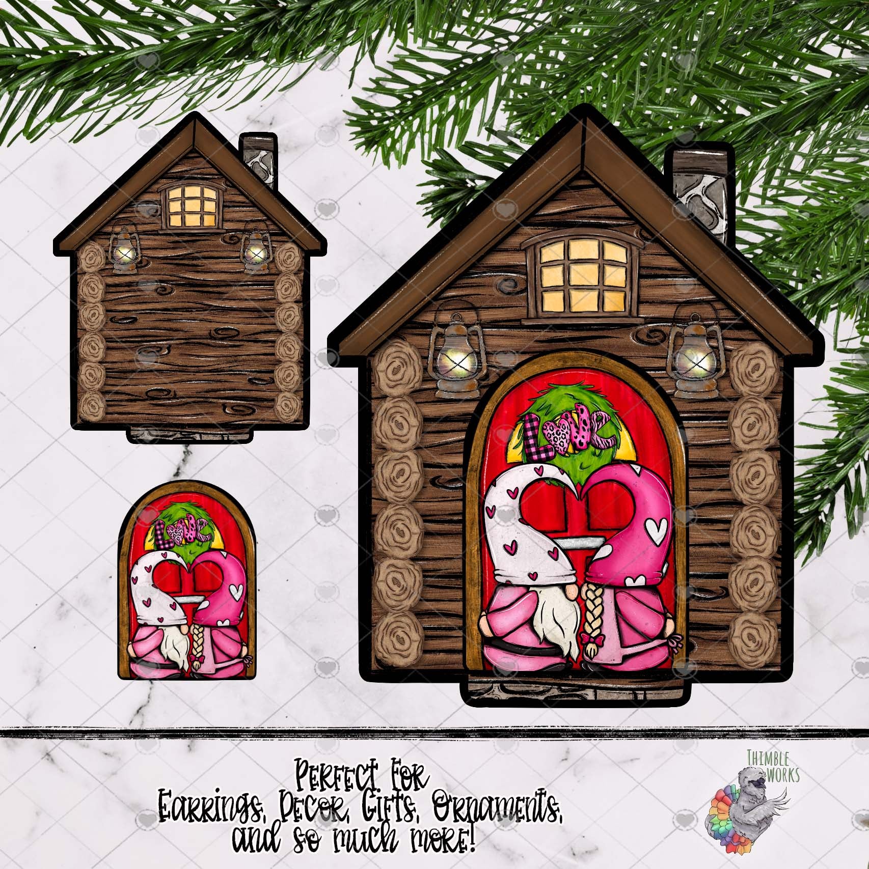 Valentine's Gnome Interchangeable House Design