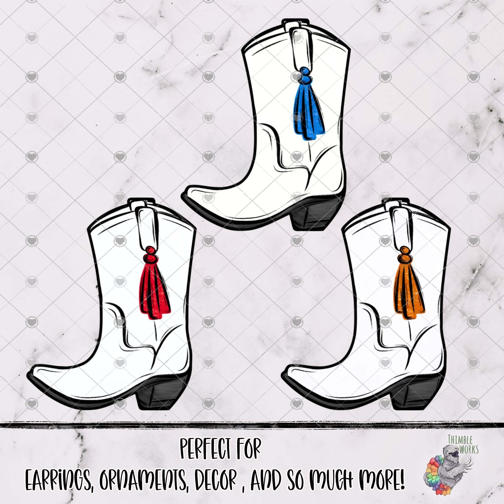 School Spirit Cowboy Boot Design Bundle