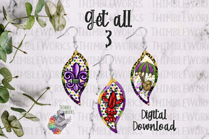 Mardi Gras Swirl Design Bundle