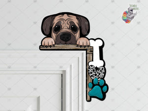 Mastiff Peeking Corner Sitter Design