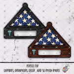 Load image into Gallery viewer, Medical Memorial Flag Case Design

