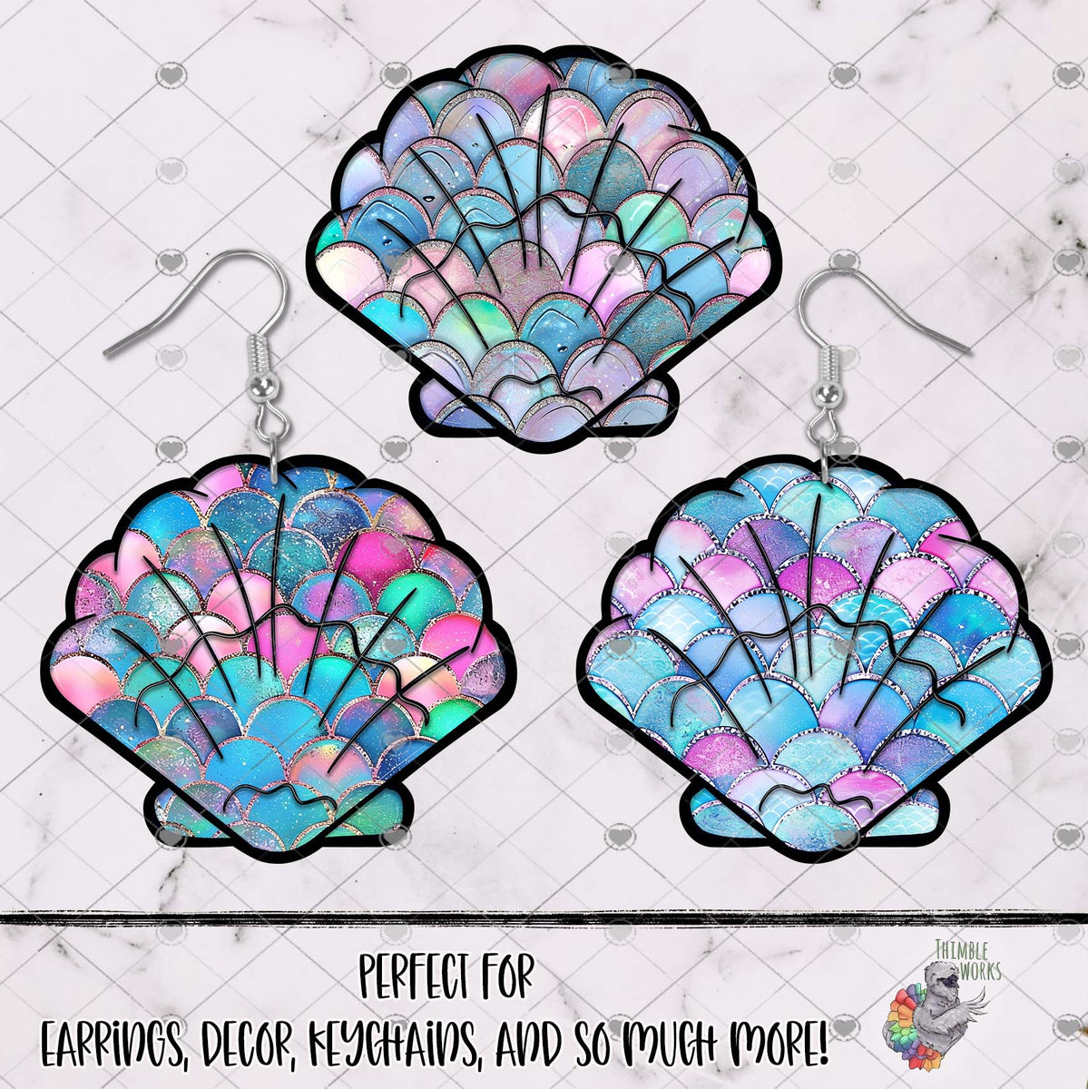 Mermaid Seashell Design Bundle – ThimbleWorks