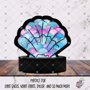 Mermaid Seashell Light Base Design