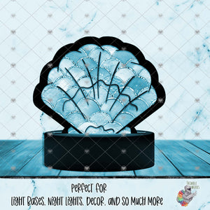 Mermaid Seashell Light Base Design