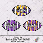 Load image into Gallery viewer, Messy Purple Football Design Bundle
