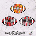 Load image into Gallery viewer, Messy Red Football Design Bundle
