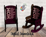 Load image into Gallery viewer, Mother&#39;s Day Rocking Chair Sublimation Design
