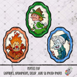 Load image into Gallery viewer, Mother Nature and Kids Oval Frame Design Bundle
