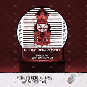 Nutcracker Mug Shot Round Light Base Design